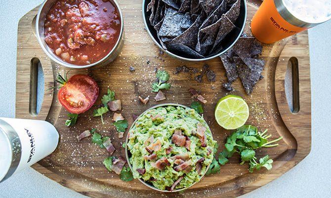 Get The Party Started With A Bacon Guacamole Dip