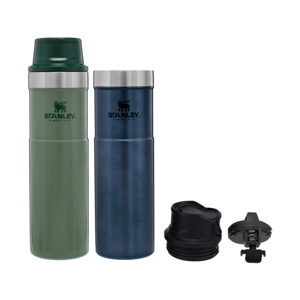 Stanley 1913 Classic Trigger-Action Travel Mug Twin Pack 20 OZ dans Hammertone Green | View 1