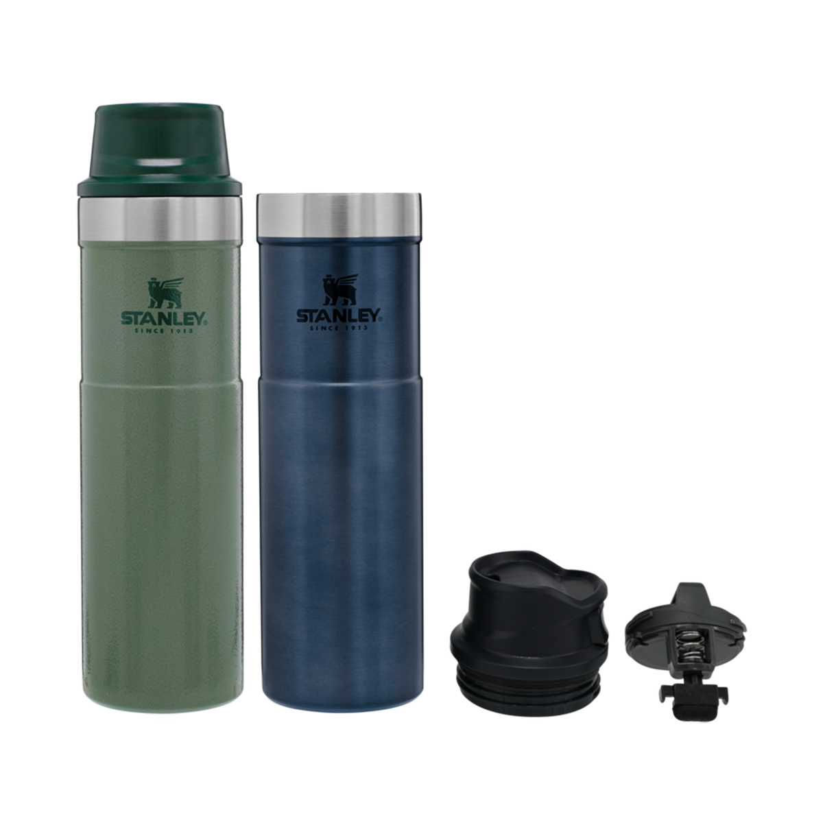 Stanley 1913 Classic Trigger-Action Travel Mug Twin Pack 20 OZ dans Hammertone Green | View 1
