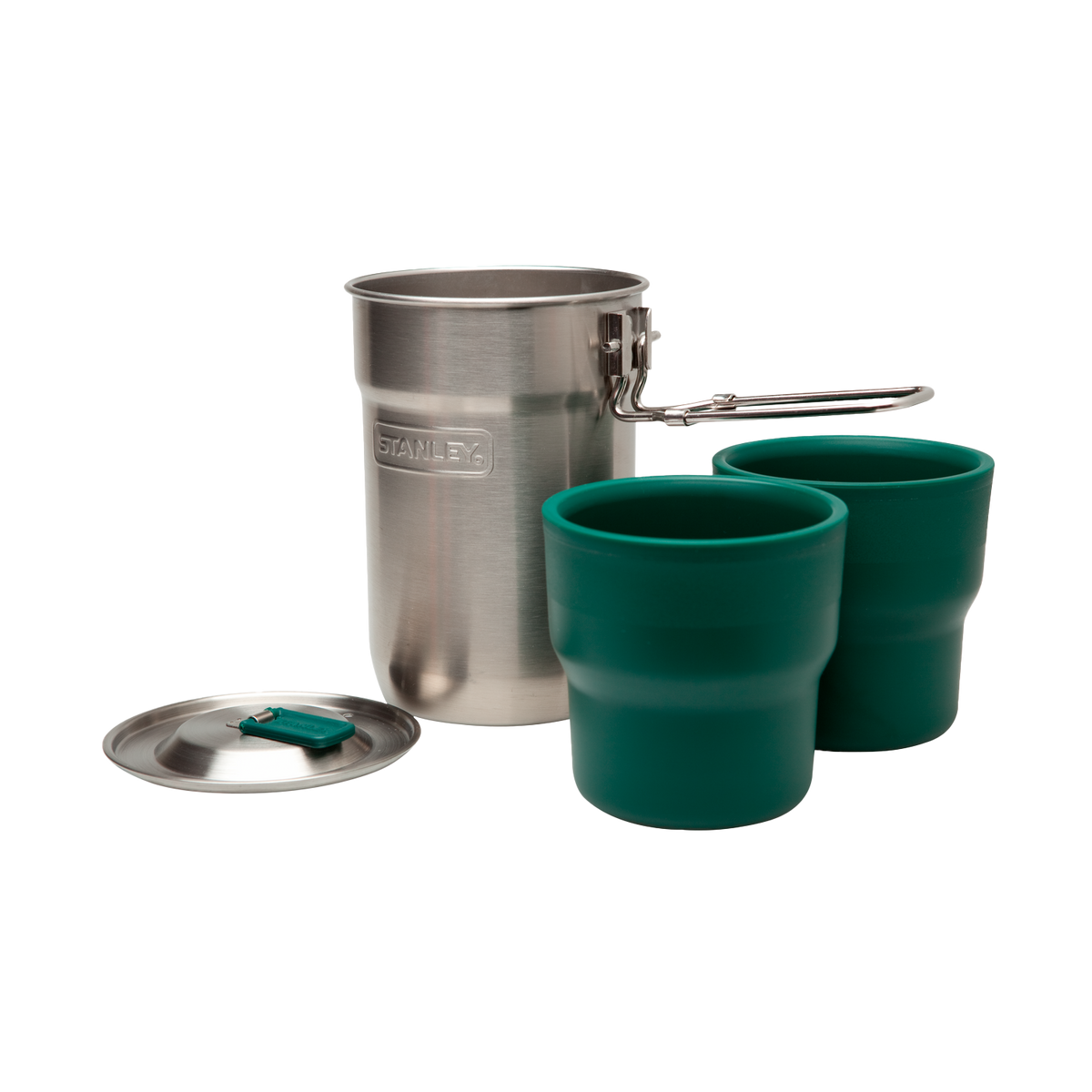 Stanley Adventure Nesting Two Cup Camping Cook Set 24oz StainlessSteel