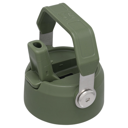 Stanley 1913 The IceFlow™ Flip Straw Water Bottle Lid 17 OZ to 22 OZ in Bronze Green | Lid View