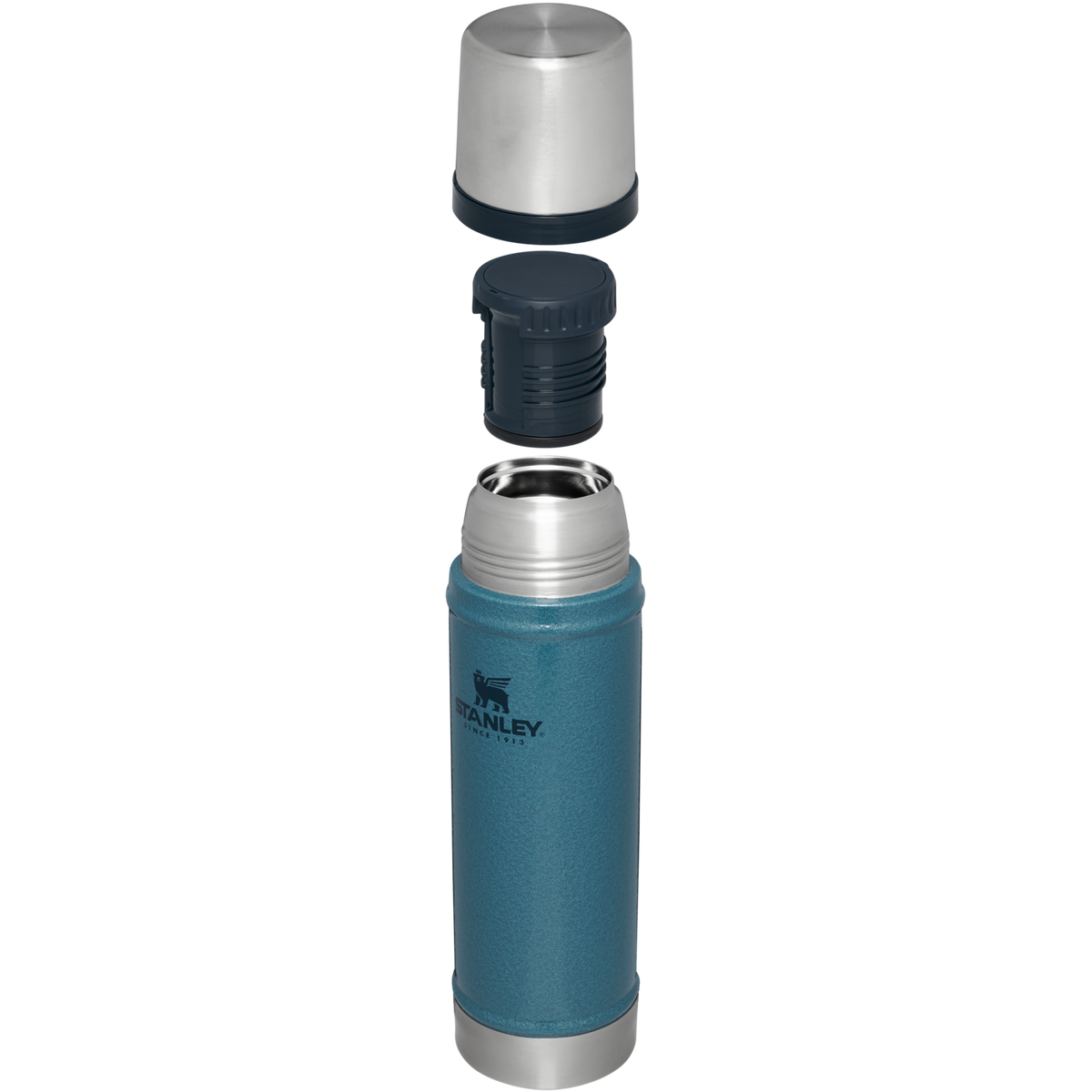 Stanley 1913 Classic Legendary Bottle 20 OZ dans Hammertone Lake | Recto Afficher