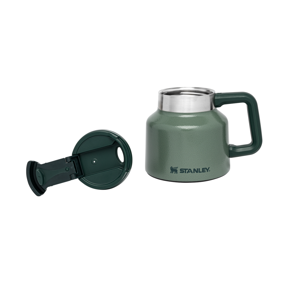 Stanley 1913 Adventure Tough-To-Tip Admiral's Mug 20 OZ dans Hammertone Green | View 3
