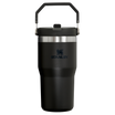 Stanley The IceFlow FlipStraw Tumbler Water Bottle 20 OZ In Black