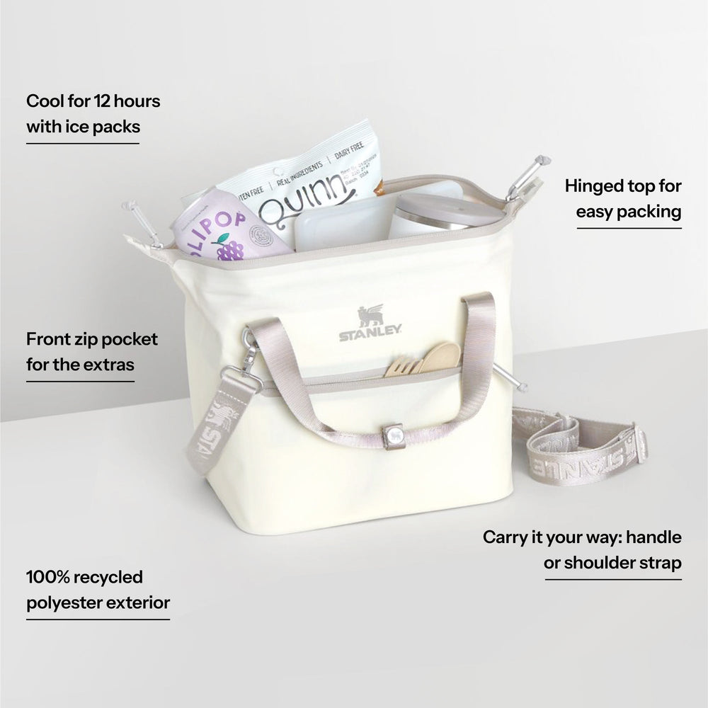 Stanley 1913 The All Day Julienne Mini Cooler 10 Can 7.4 QT 7.0 L dans Cream | Infographie Afficher
