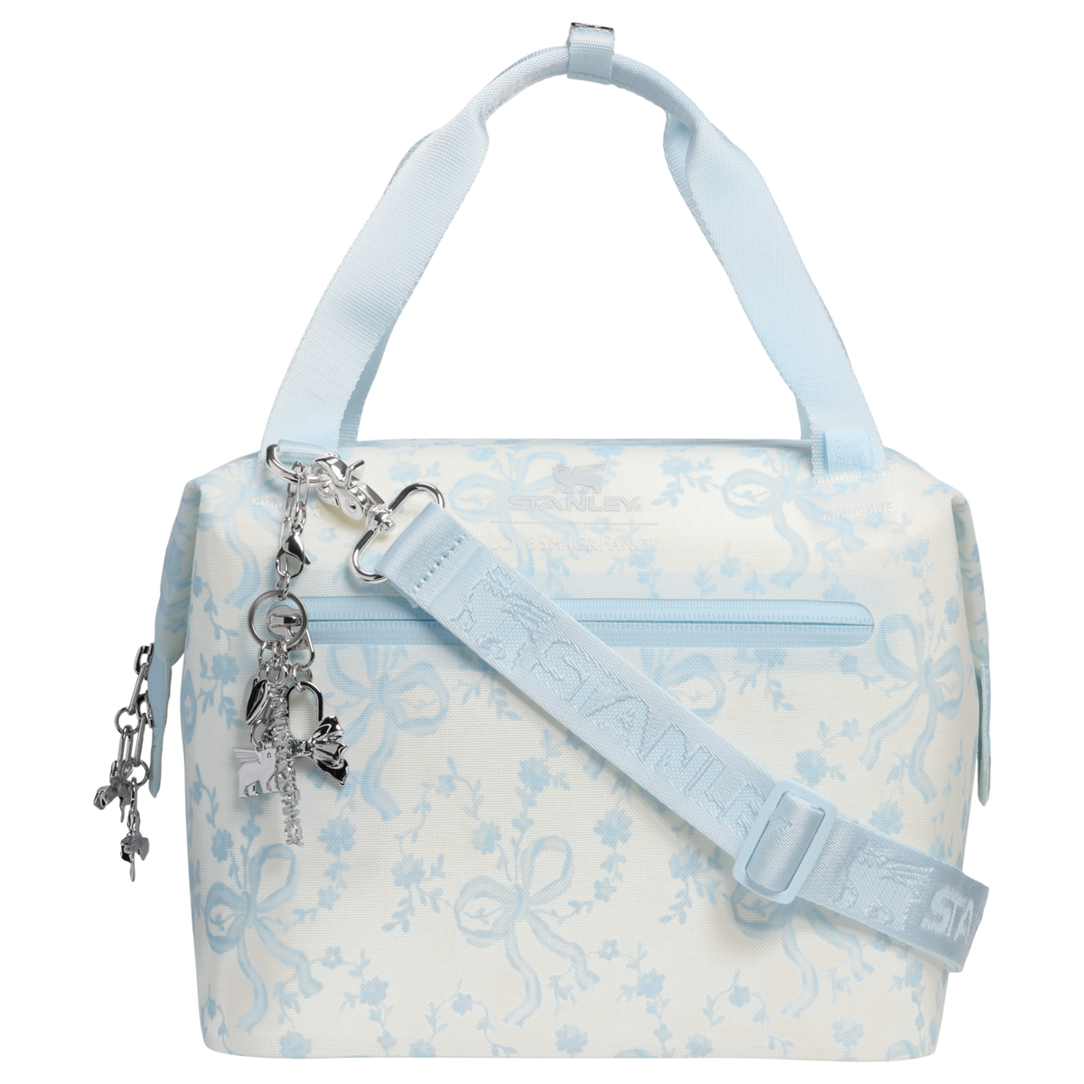 Stanley 1913 Stanley 1913 x LoveShackFancy Holiday All Day Julienne Mini Cooler 10 Can 7.4 QT 7.0 L dans Coquette Bow Winter Ice | Recto Afficher