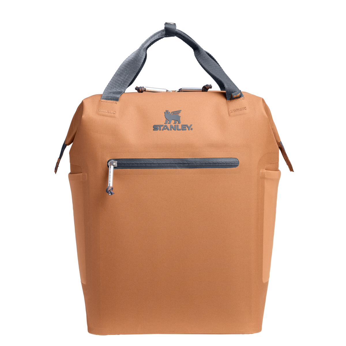 Stanley 1913 The All Day Madeleine Mini Cooler Backpack 20 Can 14 QT 13.2 L in Toast | Front Back View