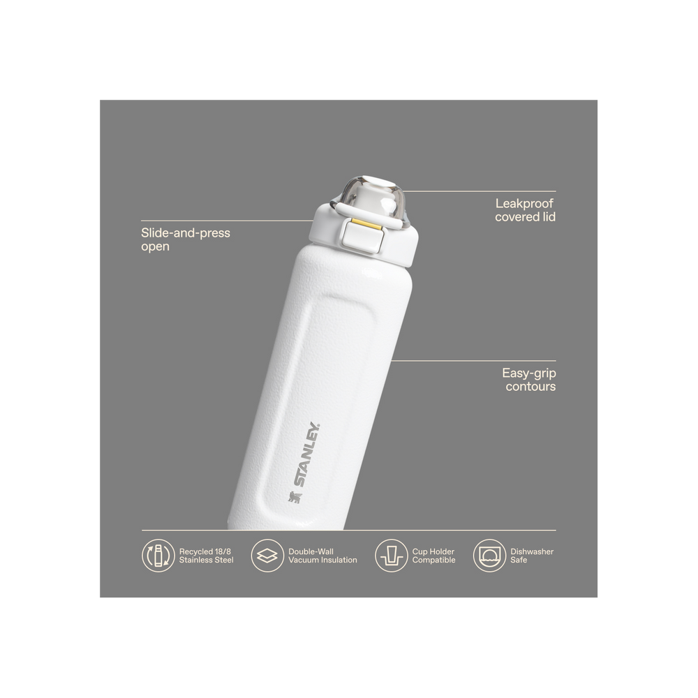 Stanley 1913 The Wellspring Bottle 24 OZ in Hammertone Frost | Infographic View