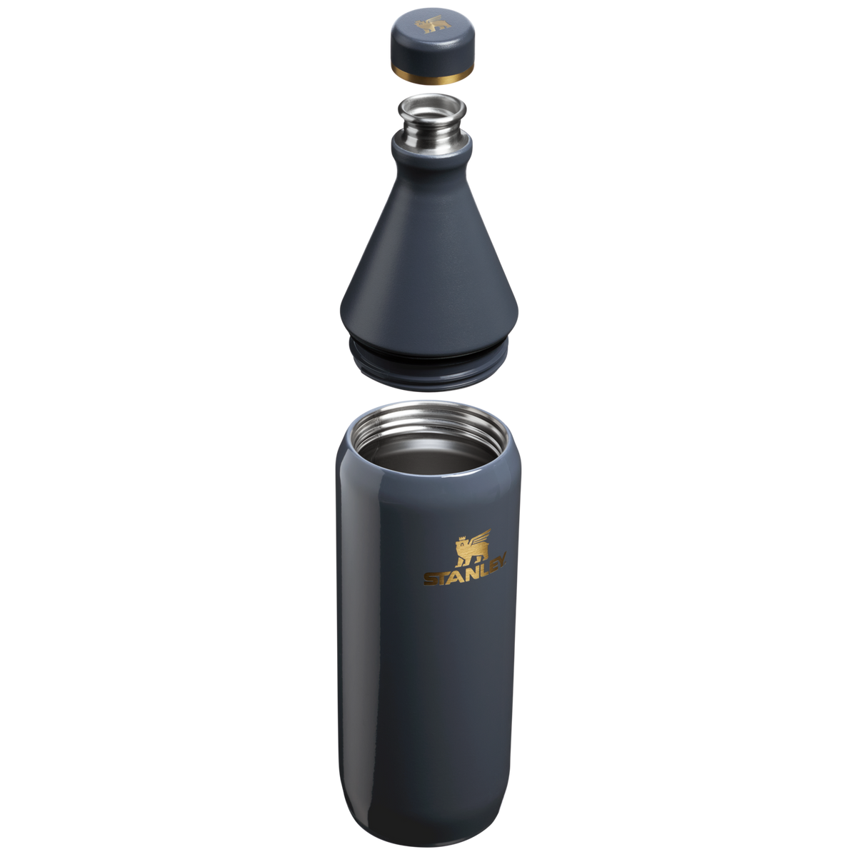 Stanley 1913 All Day Slim Bottle 20 OZ dans Twilight | Coupe transversale Afficher