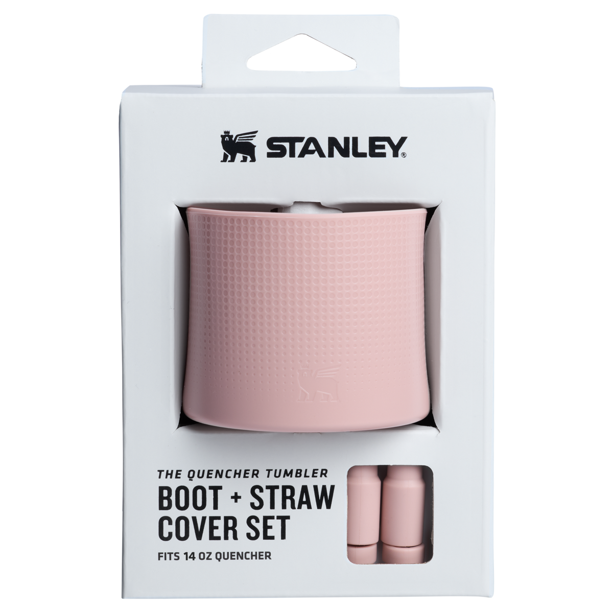 Stanley 1913 Stanley Quencher Boot and Straw Cover Set 14 OZ in Pink Dusk | Front View