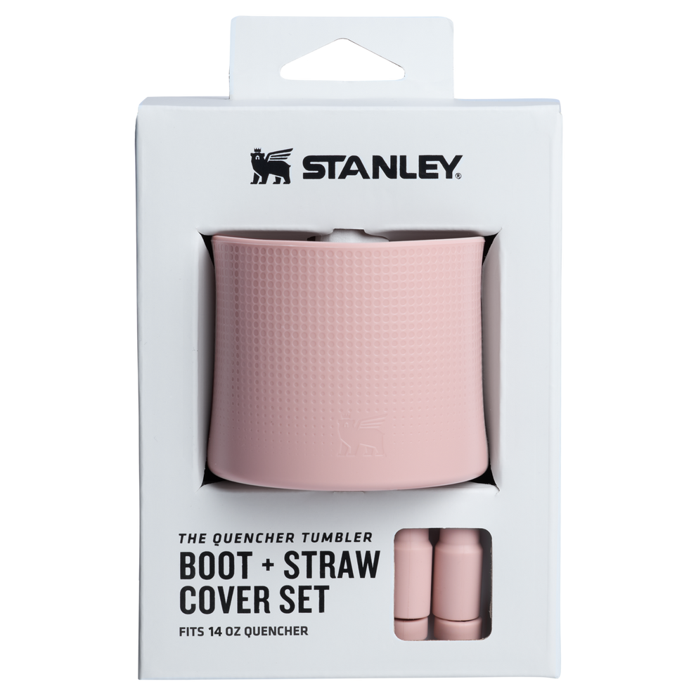 Stanley 1913 Stanley Quencher Boot and Straw Cover Set 14 OZ in Pink Dusk | Front View