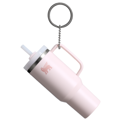 Stanley 1913 The Quencher H2.0 Tumbler Keychain in Rose Quartz