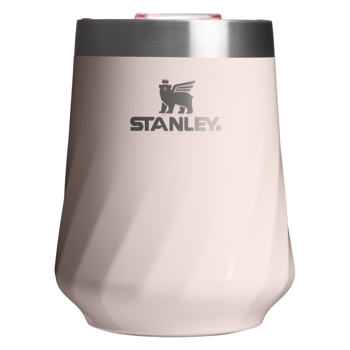 Stanley 1913 The Textured Reserve Wine Tumbler 11 OZ dans Rose Quartz Gloss | Recto Afficher