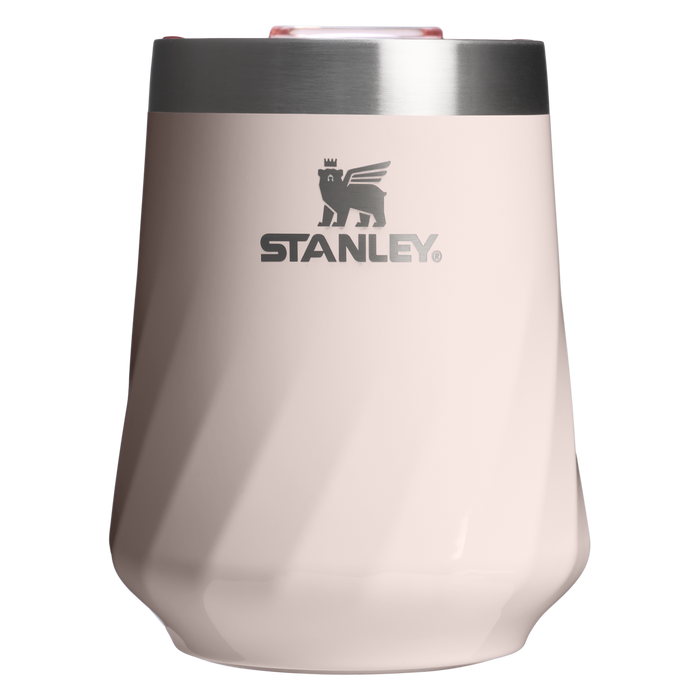 Stanley 1913 The Textured Reserve Wine Tumbler 11 OZ dans Rose Quartz Gloss | Recto Afficher