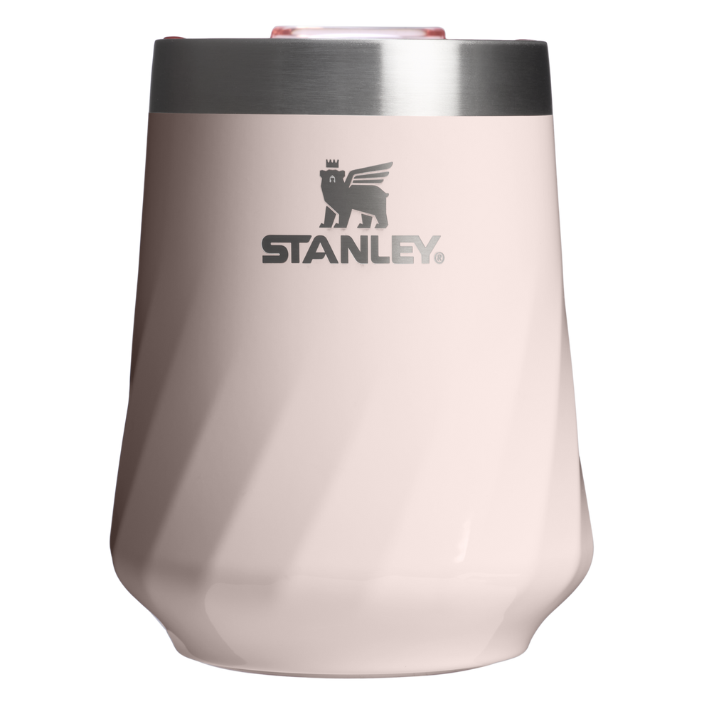 Stanley 1913 The Textured Reserve Wine Tumbler 11 OZ dans Rose Quartz Gloss | Recto Afficher