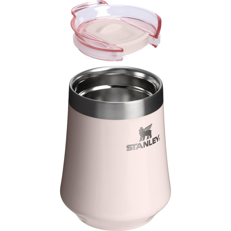 Stanley 1913 The Reserve Wine Tumbler 11 OZ dans Rose Quartz Gloss | Coupe transversale Afficher