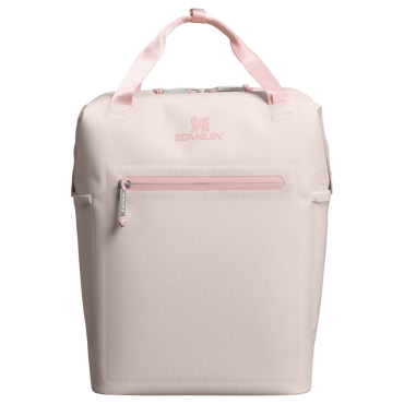 Stanley 1913 The All Day Madeleine Mini Cooler Backpack 20 Can 14 QT 13.2 L dans Rose Quartz | Recto Retour Afficher