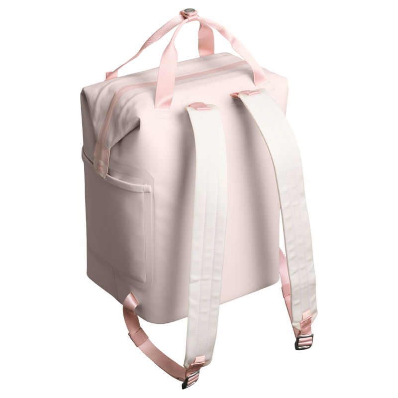 Stanley 1913 The All Day Madeleine Mini Cooler Backpack 20 Can 14 QT 13.2 L dans Rose Quartz | Retour Afficher