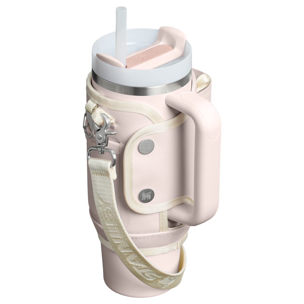 Stanley 1913 The All Day 30 OZ Quencher Carry-All dans Rose Quartz / One Size | Retour Afficher