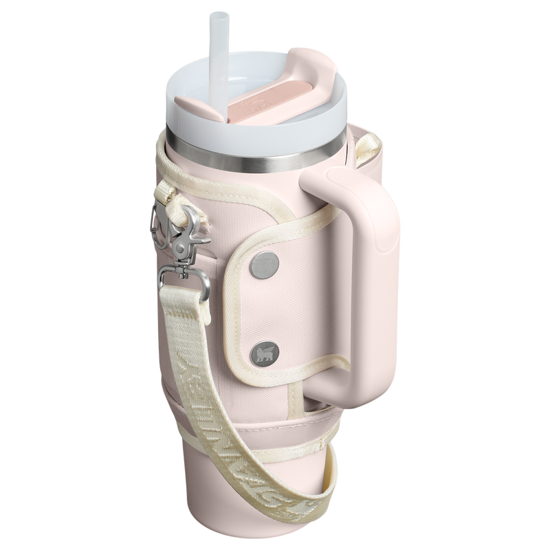 Stanley 1913 The All Day 30 OZ Quencher Carry-All dans Rose Quartz / One Size | Retour Afficher