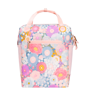 Stanley 1913 The All Day Madeleine Mini Cooler Backpack 14 QT 13.2 L in Sorbet Wildflower | Front Back View