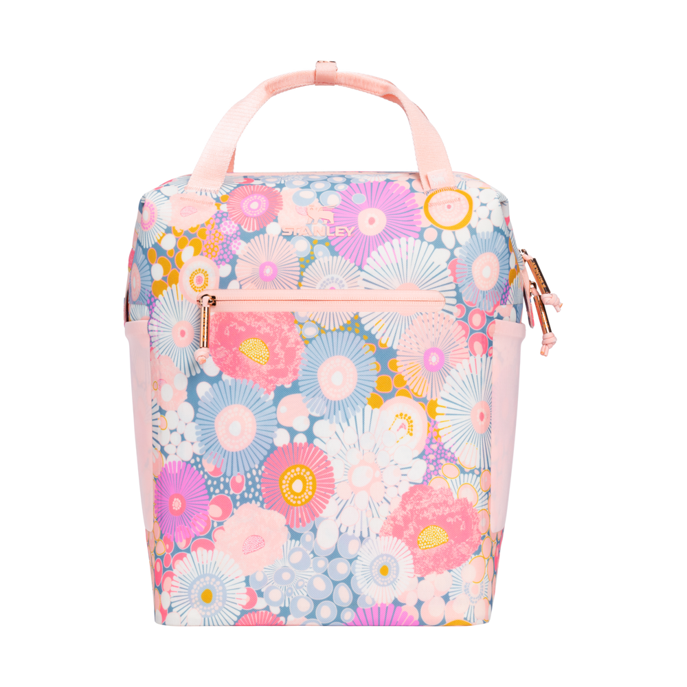 Stanley 1913 The All Day Madeleine Mini Cooler Backpack 14 QT 13.2 L dans Sorbet Wildflower | Recto Retour Afficher