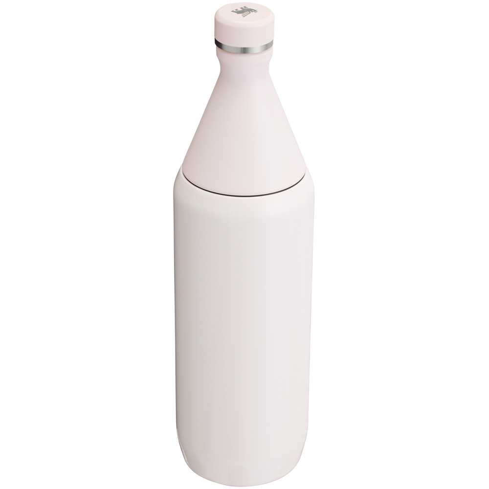 Stanley 1913 All Day Slim Bottle 34 OZ in Rose Quartz Gloss | Back View