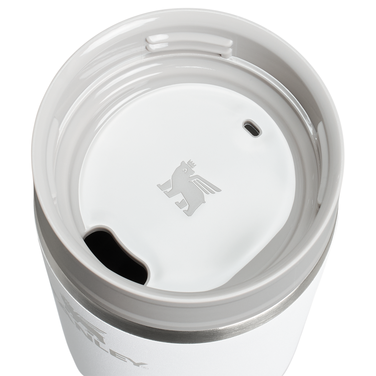 Stanley 1913 The Café-To-Go Travel Mug 20 OZ dans Frost | Couvercle Détaillé Afficher