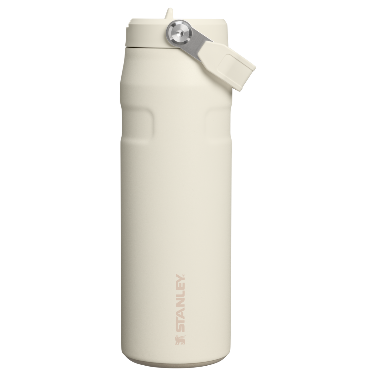 Stanley 1913 The IceFlow™ Bottle with Flip Straw Lid 24 OZ in Cream | Front View