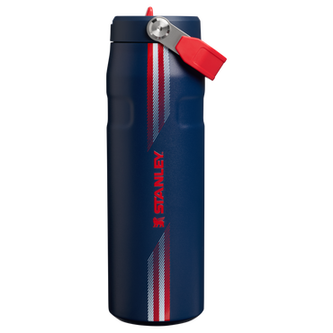 Stanley 1913 The Country Collection IceFlow™ Aerolight Flip Straw Bottle 24 OZ dans Team Navy Red | Recto Afficher