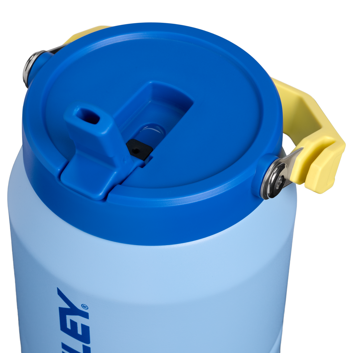 Stanley 1913 The IceFlow™ Flip Straw Jug 64 OZ in Cornflower Admiral Blue | Lid Detailed View