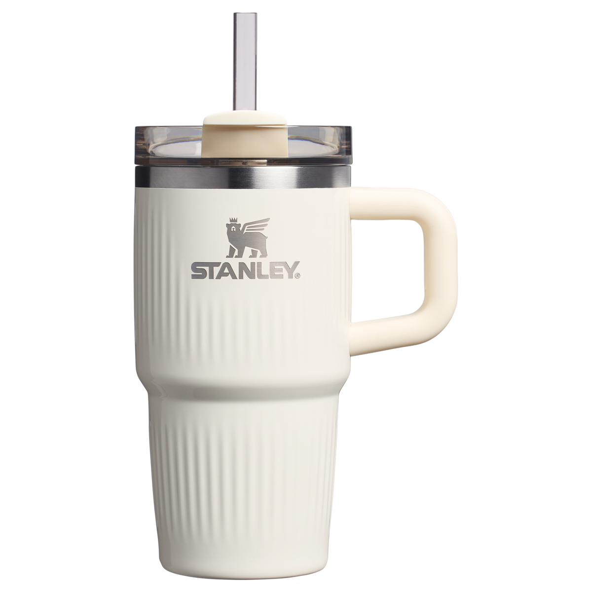 Stanley 1913 The Quencher® H2.0 Fluted Tumbler with Handle 20 OZ dans Cream Gloss | Recto Afficher