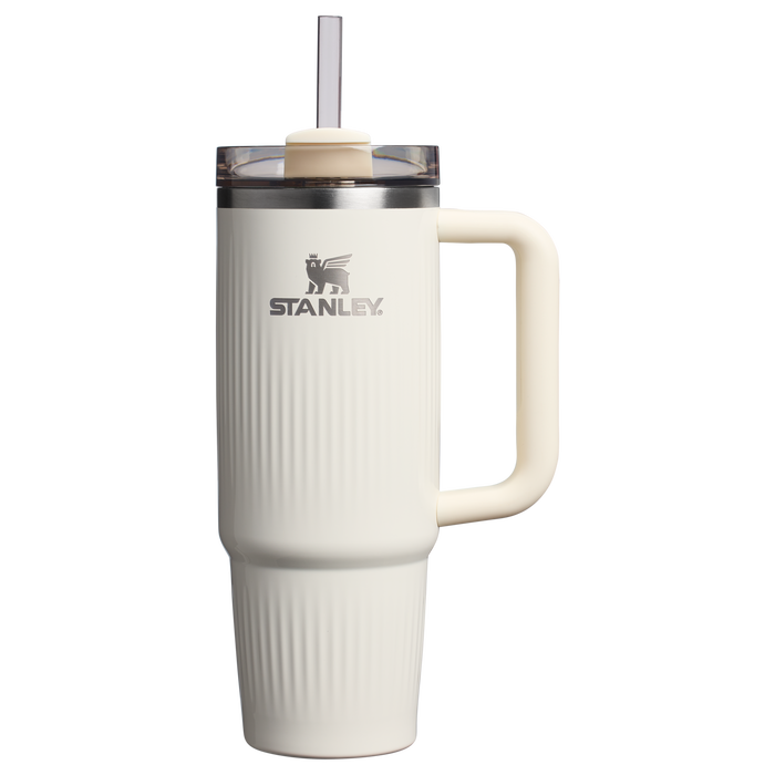 Stanley 1913 The Quencher® H2.0 Fluted Tumbler 30 OZ dans Cream Gloss | Recto Afficher
