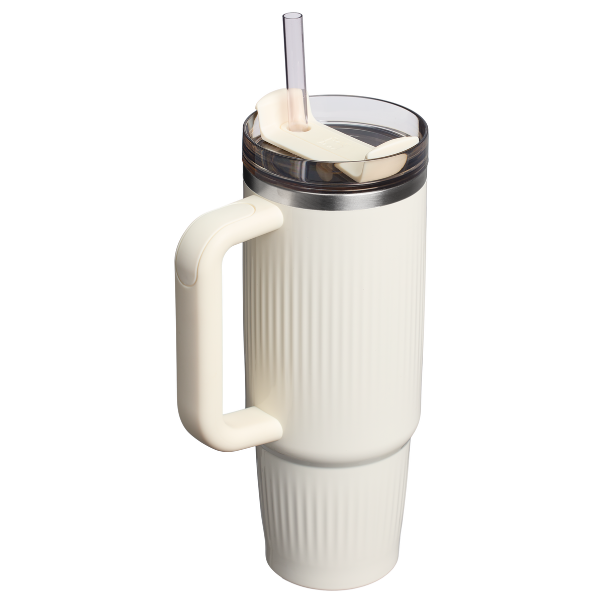 Stanley 1913 The Quencher® H2.0 Fluted Tumbler 30 OZ dans Cream Gloss | Retour Afficher