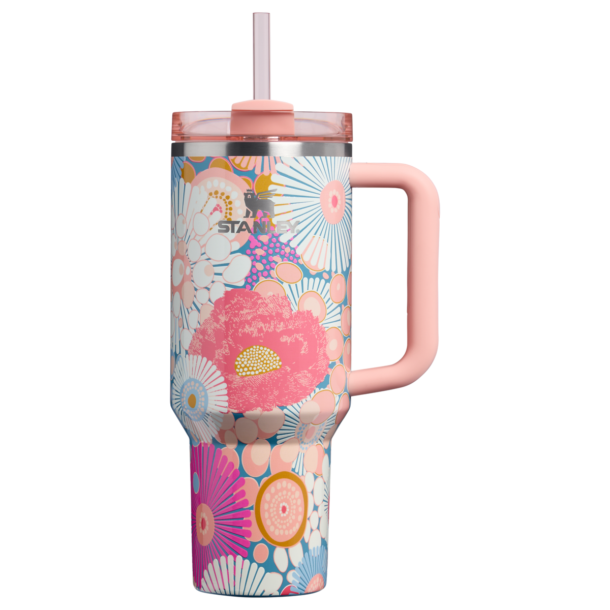 Stanley 1913 The Quencher H2.0 FlowState™ Tumbler  40 OZ dans Sorbet Wildflower | Recto Afficher