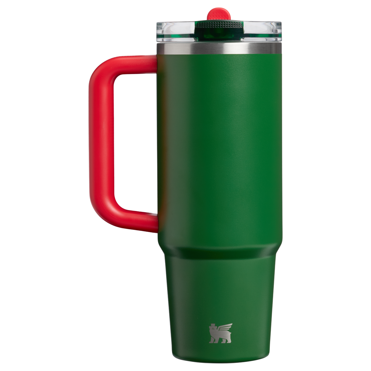 Stanley 1913 The Country Collection Quencher® ProTour Flip Straw Tumbler 30 OZ in Team Dark Green Red | Back View