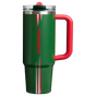 Swatch for Stanley 1913 The Country Collection Quencher® ProTour Flip Straw Tumbler 30 OZ in Team Dark Green Red | Front View