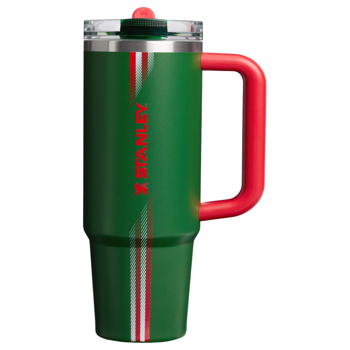 Stanley 1913 The Country Collection Quencher® ProTour Flip Straw Tumbler 30 OZ in Team Dark Green Red | Front View