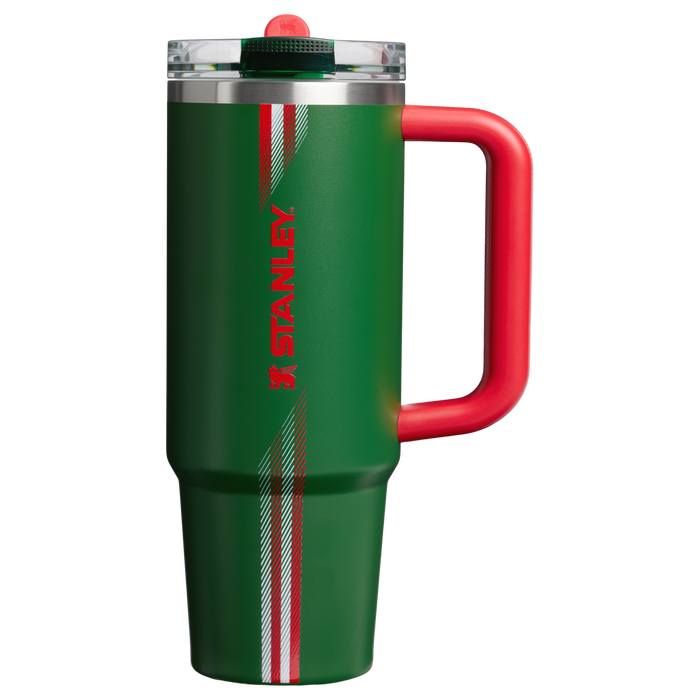 Stanley 1913 The Country Collection Quencher® ProTour Flip Straw Tumbler 30 OZ in Team Dark Green Red | Front View