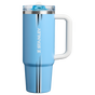 Swatch for Stanley 1913 The Country Collection Quencher® ProTour Flip Straw Tumbler 30 OZ in Team Light Blue White | Front View