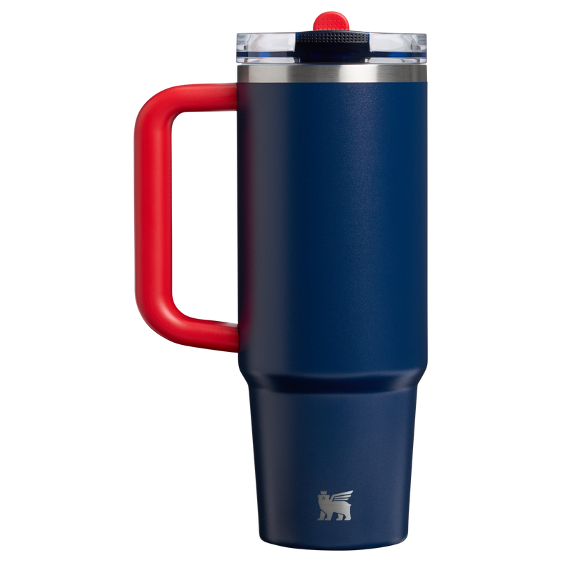 Stanley 1913 The Country Collection Quencher® ProTour Flip Straw Tumbler 30 OZ in Team Navy Red | Back View