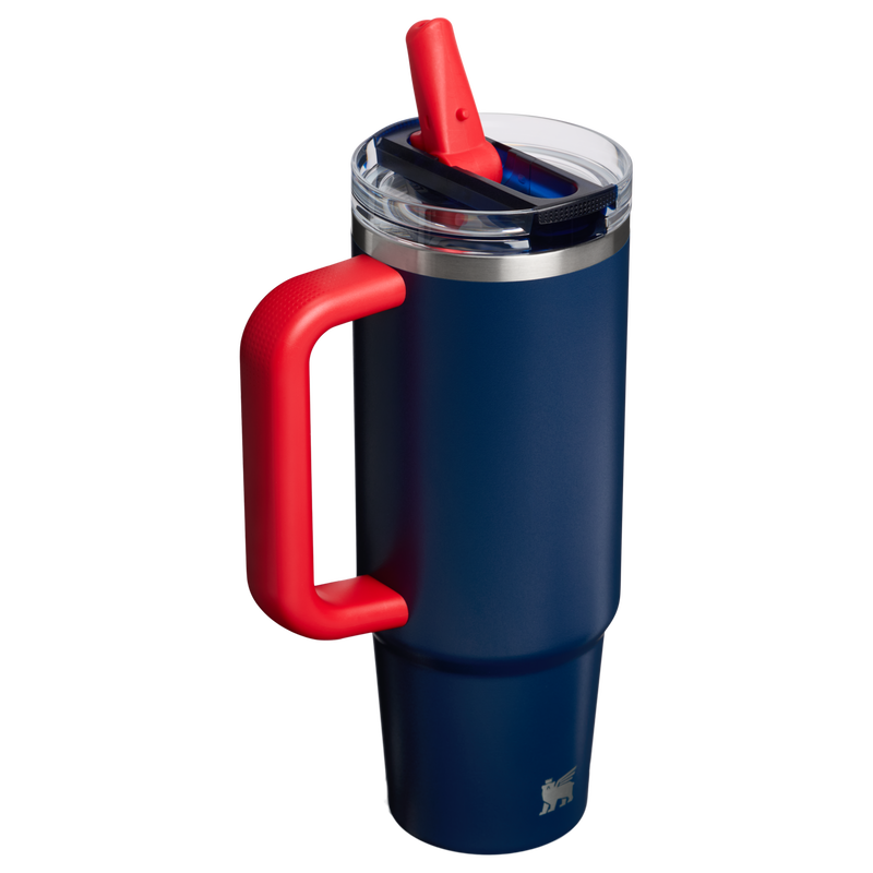 Stanley 1913 The Country Collection Quencher® ProTour Flip Straw Tumbler 30 OZ in Team Navy Red | Back View
