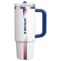 Swatch for Stanley 1913 The Country Collection Quencher® ProTour Flip Straw Tumbler 30 OZ in Team White Dark Blue | Front View