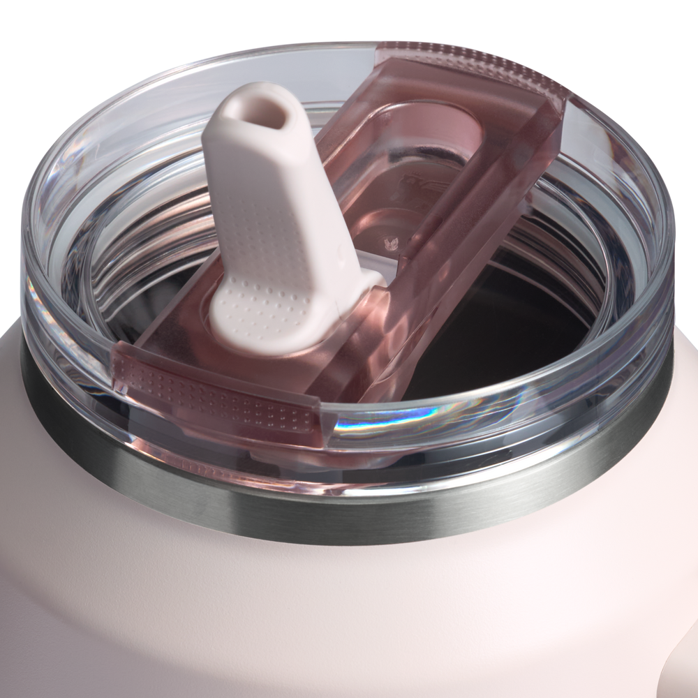 Stanley 1913 The Quencher ProTour Flip Straw Tumbler 64 OZ in Rose Quartz Fade | Lid Detailed View
