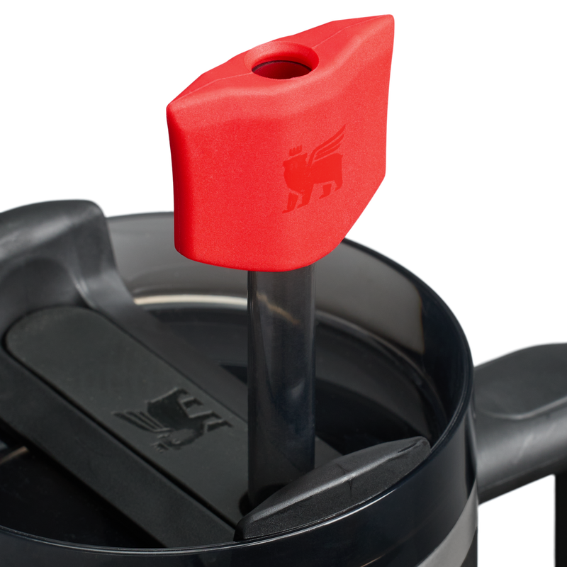 Stanley 1913 The Stay Smooth Straw Topper 2-pack in Chili Red
