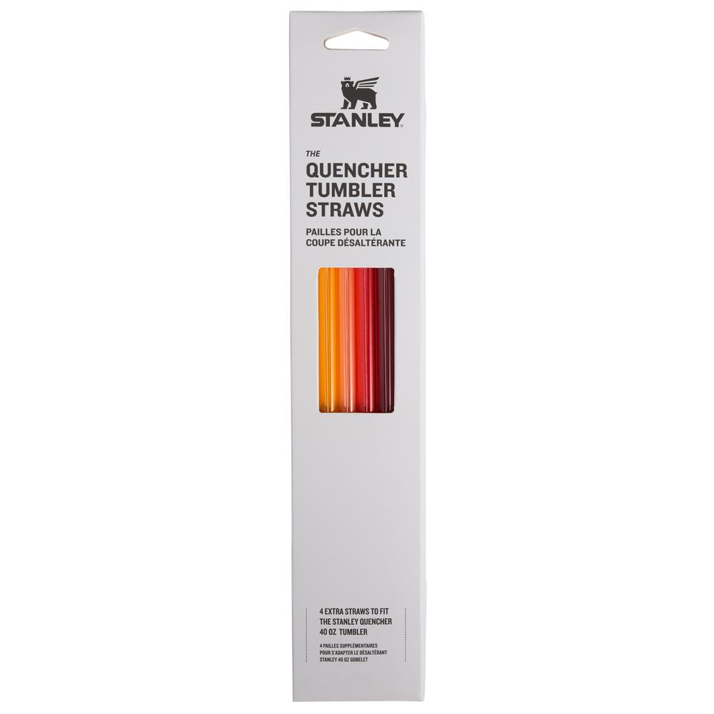Stanley 1913 Adventure Quencher Travel Tumbler Straws 40 OZ 4-Pack dans Red/Orange Multi Pack | Recto Afficher