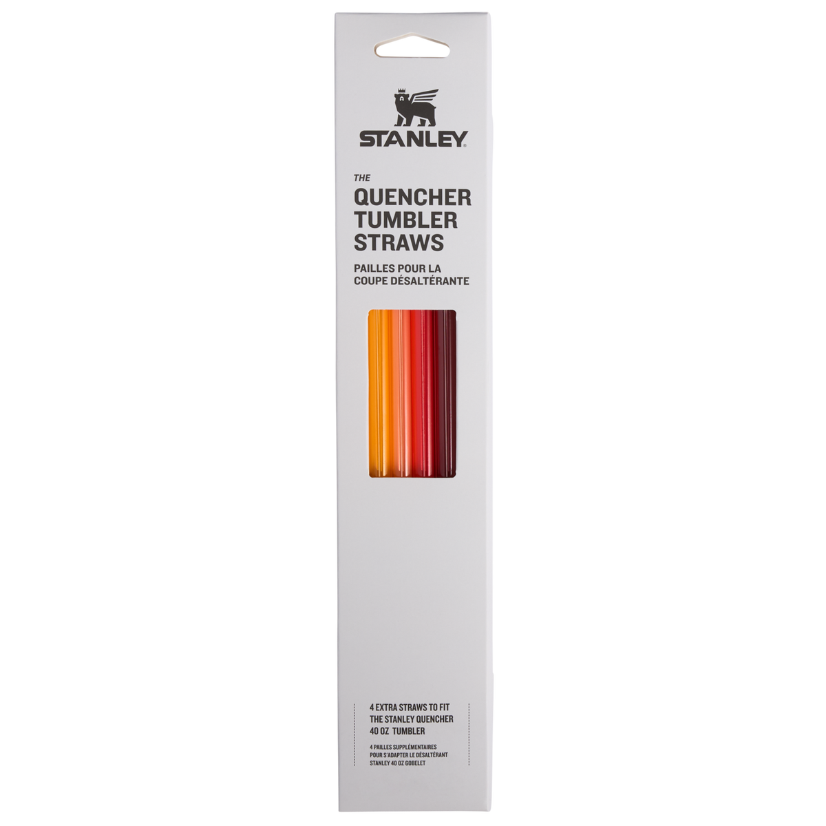 Stanley 1913 Adventure Quencher Travel Tumbler Straws 40 OZ 4-Pack dans Red/Orange Multi Pack | Recto Afficher