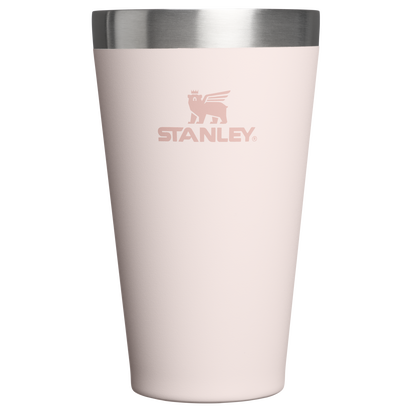 Stanley 1913 Adventure Stacking Beer Pint 16 OZ in Rose Quartz | Front View