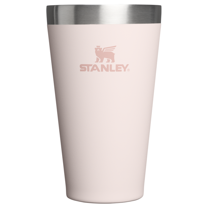 Stanley 1913 Adventure Stacking Beer Pint 16 OZ dans Rose Quartz | Recto Afficher