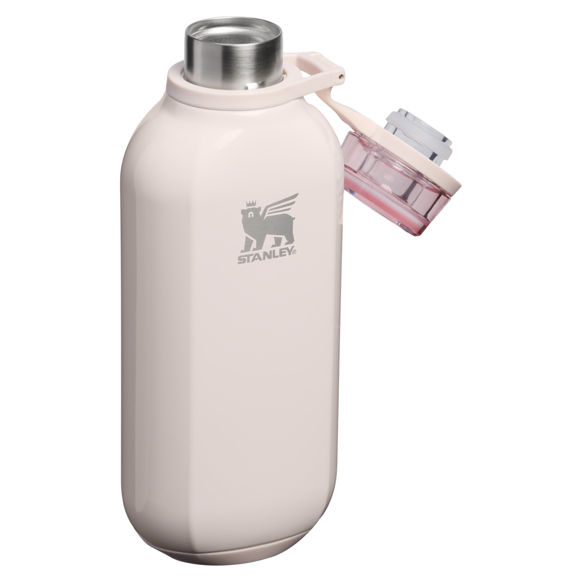 Stanley 1913 The Stanley Clutch Bottle 16 OZ in Rose Quartz Gloss | Open View
